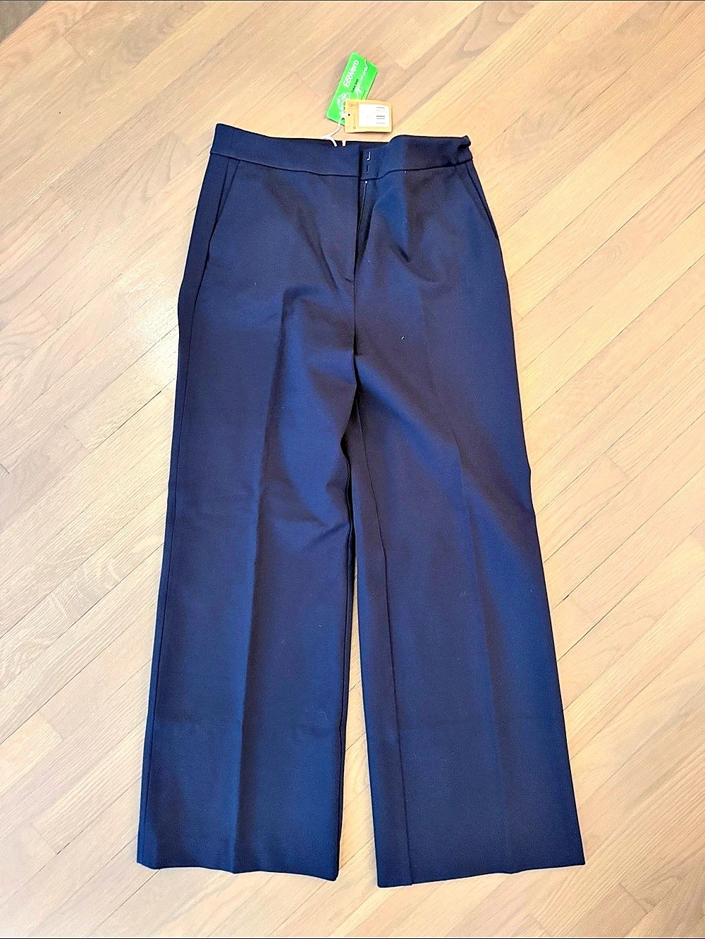 Boden Westbourne Ponte Trousers Wide Leg Blue Size 10